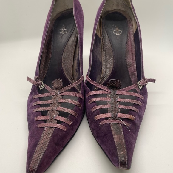 Gorgeous purple suede size 6 heels - Picture 2 of 6